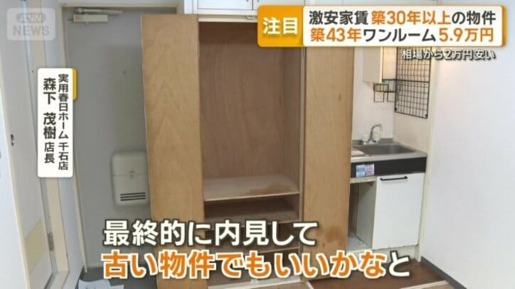 何にも勝る家賃の安さ