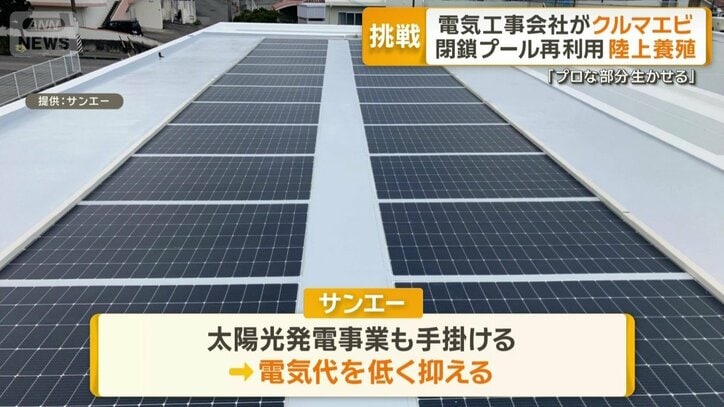施設に太陽光パネルを設置