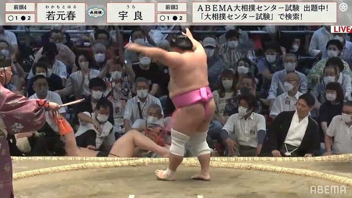 思わず出ちゃった？“プチバンザイ”人気力士のポーズにファン「かわいい」「大喜び！」