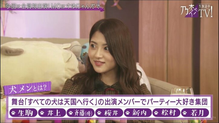 AbemaTVの応援隊！ 乃木坂46”犬メン”が46時間TVに意気込み「もっと砕けた姿を見て欲しい」