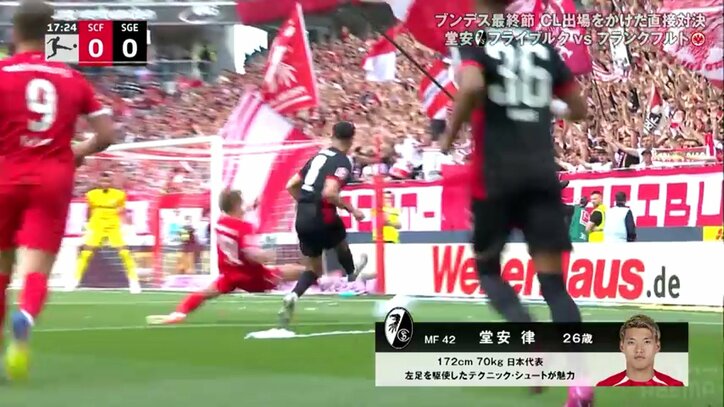 【映像】全力スプリント→超開脚クリアで決定機阻止の瞬間