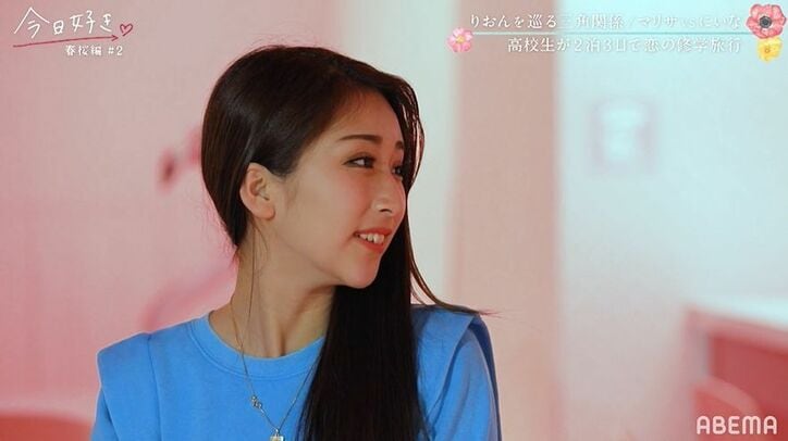 りおん&にいな、おそろコーデと手繋ぎでみんなの前に登場!他メンバーもびっくり『今日好き』春桜編第2話