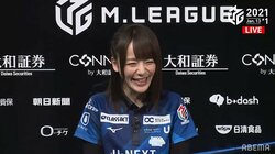 瑞原明奈、風に乗る！連対率驚異の85％超でついに個人トップ「かなりツイてる」／麻雀・Mリーグ