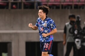 相馬勇紀、代表初ゴールは鮮やかな直接FK「あそこの角度にはすごい自信持っている」