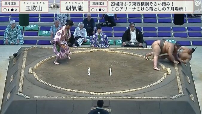 奇声が上がった館内の様子