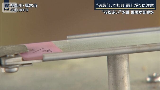 花粉量を調べる装置