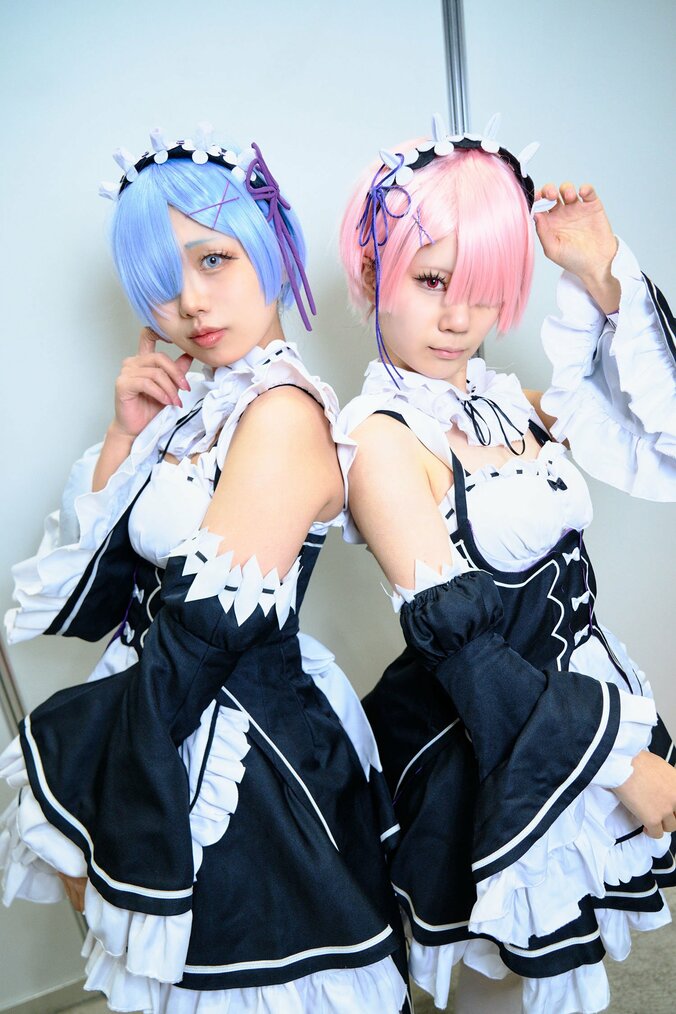【写真・画像】『Re:ゼロから始める異世界生活』ラム＆レムコスプレ画像　2枚目