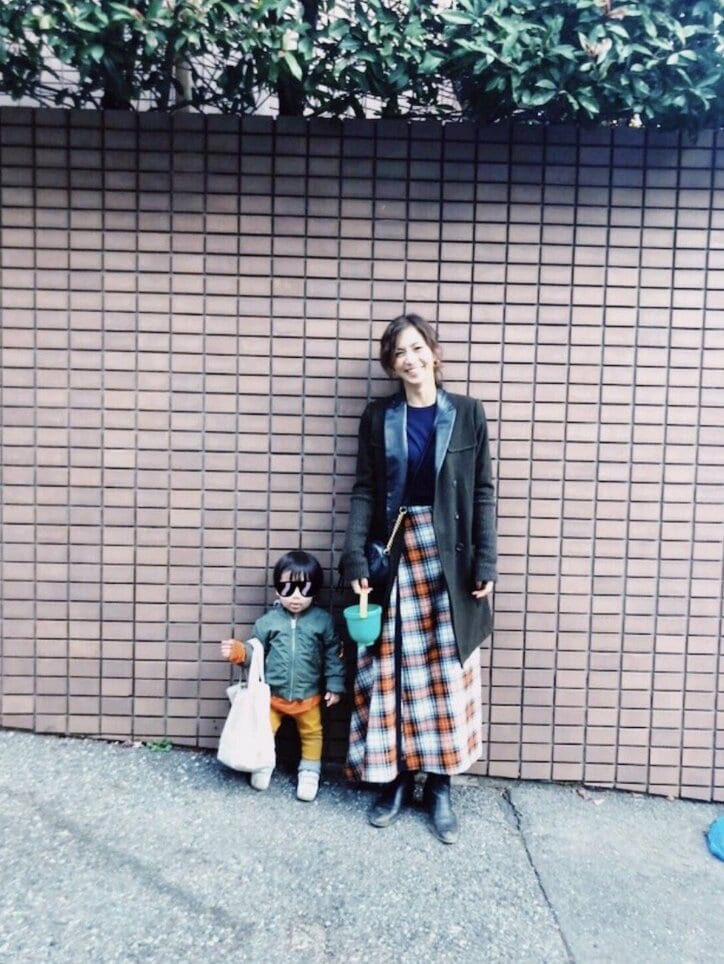 安田美沙子、息子との2ショットを公開し「モデルさんになれるかな？」