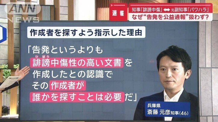 なぜ“告発を公益通報”と扱わず？知事「誹謗中傷」←副知事「パワハラ」認識に温度差