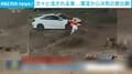 記録的大雨で街が濁流に→車内に取り残された女性を“間一髪”で救出する緊迫の瞬間 中国