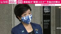 質問に答える小池都知事