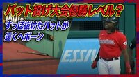 【映像】バット投げ大会優勝？レベルに飛んでいったバット