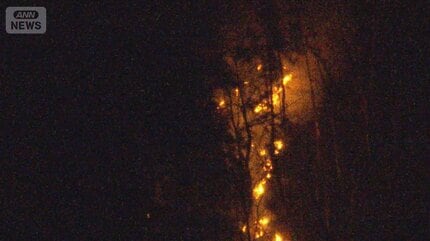 消防団は住宅地への被害を警戒　山梨・山林火災延焼続く…住宅まで50mに迫る