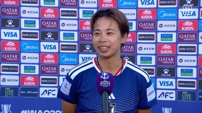 試合後は笑顔を見せた田中美南