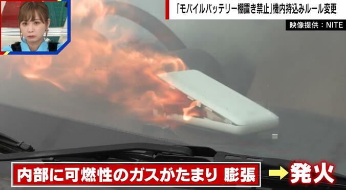 モバイルバッテリーが車内で“爆発”