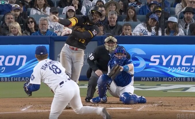 【写真・画像】 「どこ見てんだよ！」山本由伸が“イライラ” 球審が微妙判定を連発→珍しく感情あらわに… ファン騒然「メチャクチャだな」　1枚目