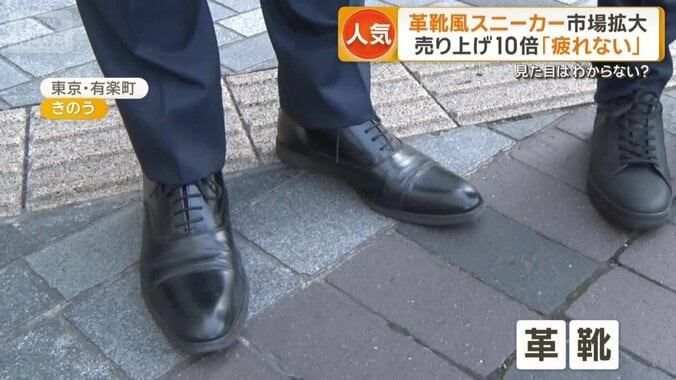 スーツを着て革靴を履いた新社会人