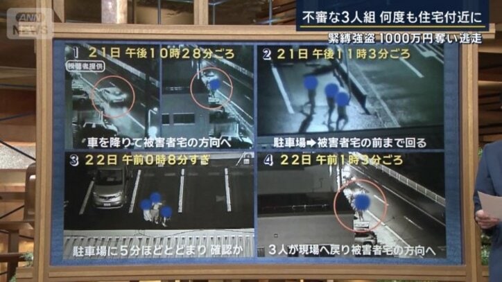 3人の不審な人物