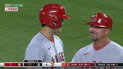 「“2塁行け”は草」大谷翔平、惜しくもサイクルならずの瞬間に反響 西岡剛氏、気持ち入りすぎの一コマが話題