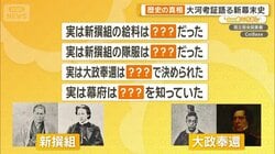 新撰組の給料は安かった？大政奉還は“ほぼ1人”で決定…幕末の意外な真相