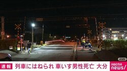 踏切内で列車にはねられ 車いすの男性死亡 大分・別府市