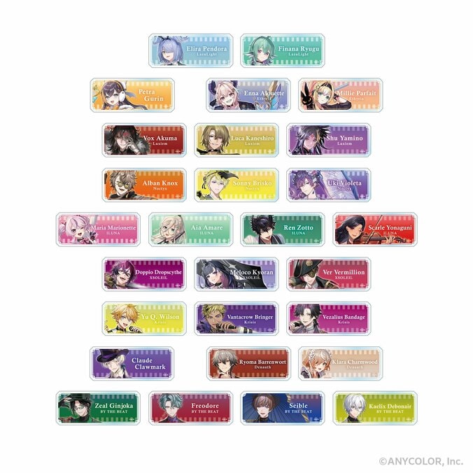 新ビジュアルの11組が登場！「NIJISANJI EN」周年プロジェクト第2弾グッズが全世界向けに販売 2枚目