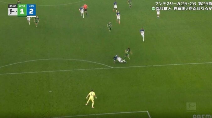 ウソでしょ…！？ 塩貝健人、目を疑う“まさかの光景”「速すぎる」ナイジェリア代表をぶち抜く“驚異のスプリント”に場内騒然「爆発的な加速力だな」 5枚目