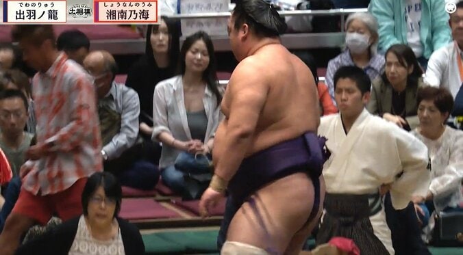 「目立ちすぎます」大相撲で突如、向正面を横切るタレントの姿にファン驚き 4枚目