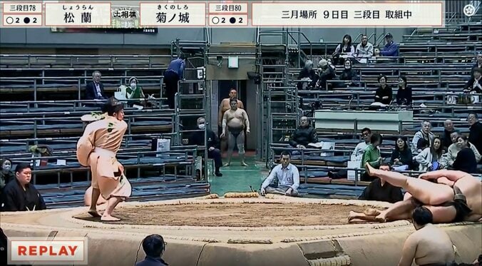 大相撲で取り直し→再び物言いの“珍事” デジャブのような光景に「みんな笑てる」「リプレイを見てるみたい」館内どよめきと拍手 3枚目