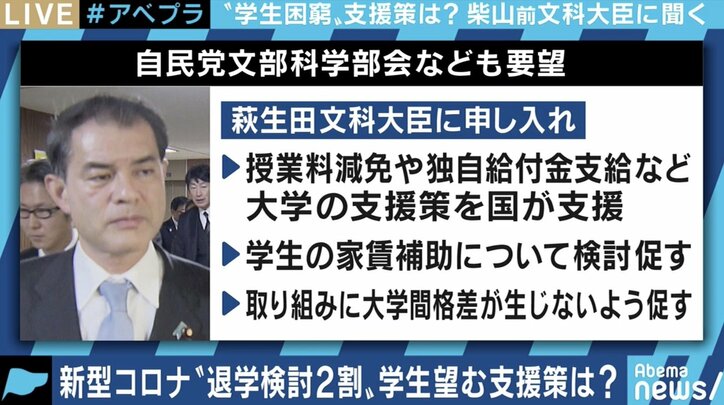コロナ禍で困窮の学生から救済を求める声…夏野剛氏「炎上覚悟で言いたい。本当に勉強したい人とそうでない人とでメリハリを付けるべきではないか」
