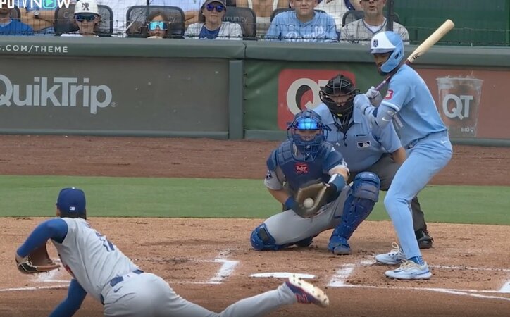 【写真・画像】球場騒然！ 大谷翔平、浮き上がる“火の玉ストレート”「回転数ヤバい」 自己最速164キロ剛速球に“打者ドン引き”「恐ろしいな」　1枚目