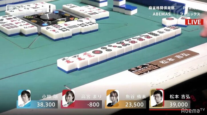 松本吉弘「中盤の天王山」に志願のフル出場で魂のトップ／麻雀・大和証券Mリーグ