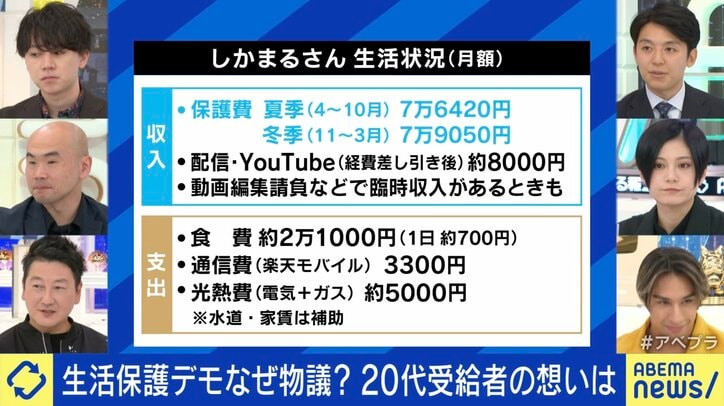 生活保護デモ「たまにはウナギも食べたい」なぜ批判？ 20代受給者「救われた」「利用して休んだ後に再び社会に出れば大丈夫」当事者が語る実態と想い