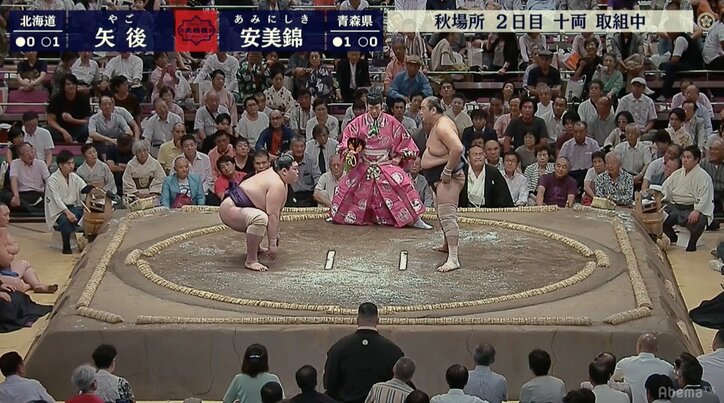 あっちが立てば、こっちが立たず…大ベテラン安美錦と若手・矢後が立ち合いでアップダウン