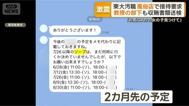 容疑者らが送ったメッセージ