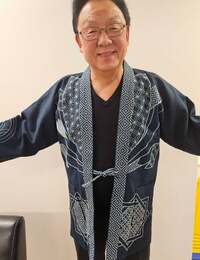 梅沢富美男『手作り半纏』