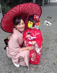 蛯原英里、地元・宮崎で娘の七五三お詣り「親になったんだな～」 - Ameba News [アメーバニュース]