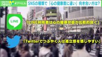 【映像】LINEは健康に良い？ SNSと心の関係