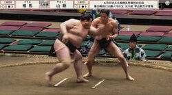 人気の“細マッチョ”力士に一体、何が？ 体重“2倍差”対決で館内に悲鳴の衝撃結末 まさかの展開に歓声が一変