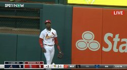 「捕ってないんかーい！」カージナルス外野手の”雰囲気ホームランキャッチ”にツッコミ多数