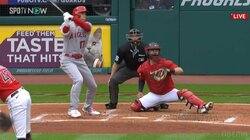 大谷翔平が見せた引き付け打法 技ありタイムリーもバットが捕手ミットすれすれ通過の打撃妨害寸前 西岡剛氏「長くボールが見られるから打率も残る」