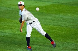 決勝先発の今永昇太が上々の立ち上がり 国際試合防御率0.60左腕がアメリカを無失点に抑える