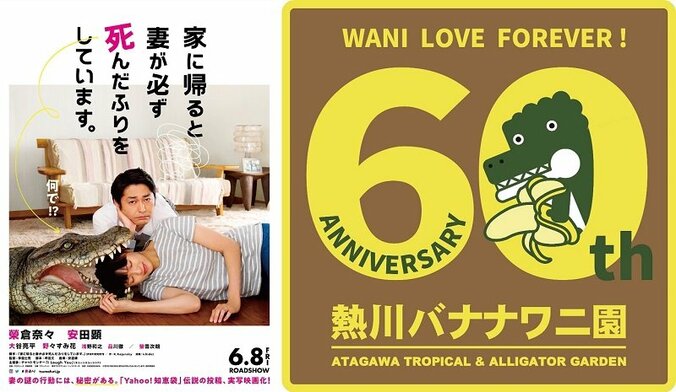 ワニつながり？映画『妻ふり』と熱川バナナワニ園がワニコラボキャンペーンを実施 1枚目
