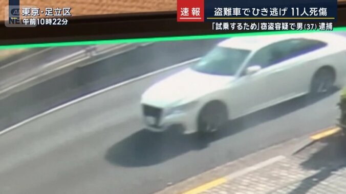 白い車