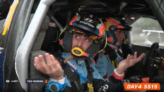 ラリージャパンで大波乱、雨の最終日に衝撃事故  「ドアが完全に外れた状態で到達」公式Xも驚きを持って伝える 2枚目