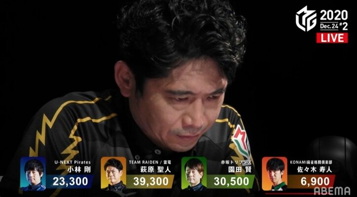 スターが聖夜に帰ってきた！萩原聖人、ついに今期初勝利「すべてのMリーグファンにメリークリスマス！」／麻雀・Mリーグ