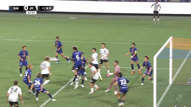 【映像】ドンピシャ過ぎるCK