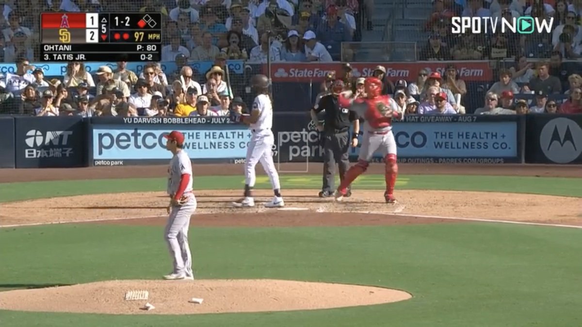 ギアを上げた大谷翔平がカッコ良すぎ！ タティスJr.から渾身の