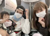 川崎希『初の飛行機♡』