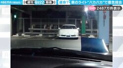 「パカ友」誕生！？ 駐車場で2台の車が“ヘッドライト挨拶”を交わす奇跡の瞬間に「リトラの挨拶かわいい」「カーズの世界」と大反響